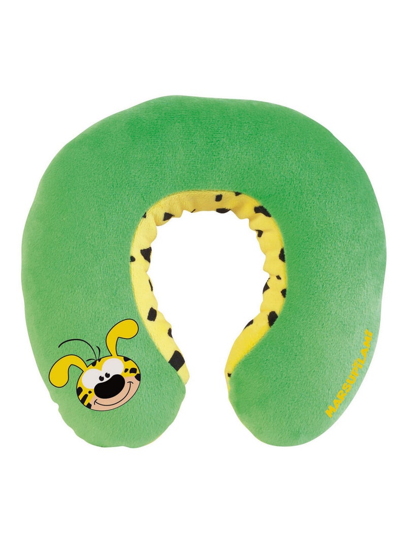Coussin tour de cou Marsupilami en peluche douce de voyage  19cm Vert - Kiabi