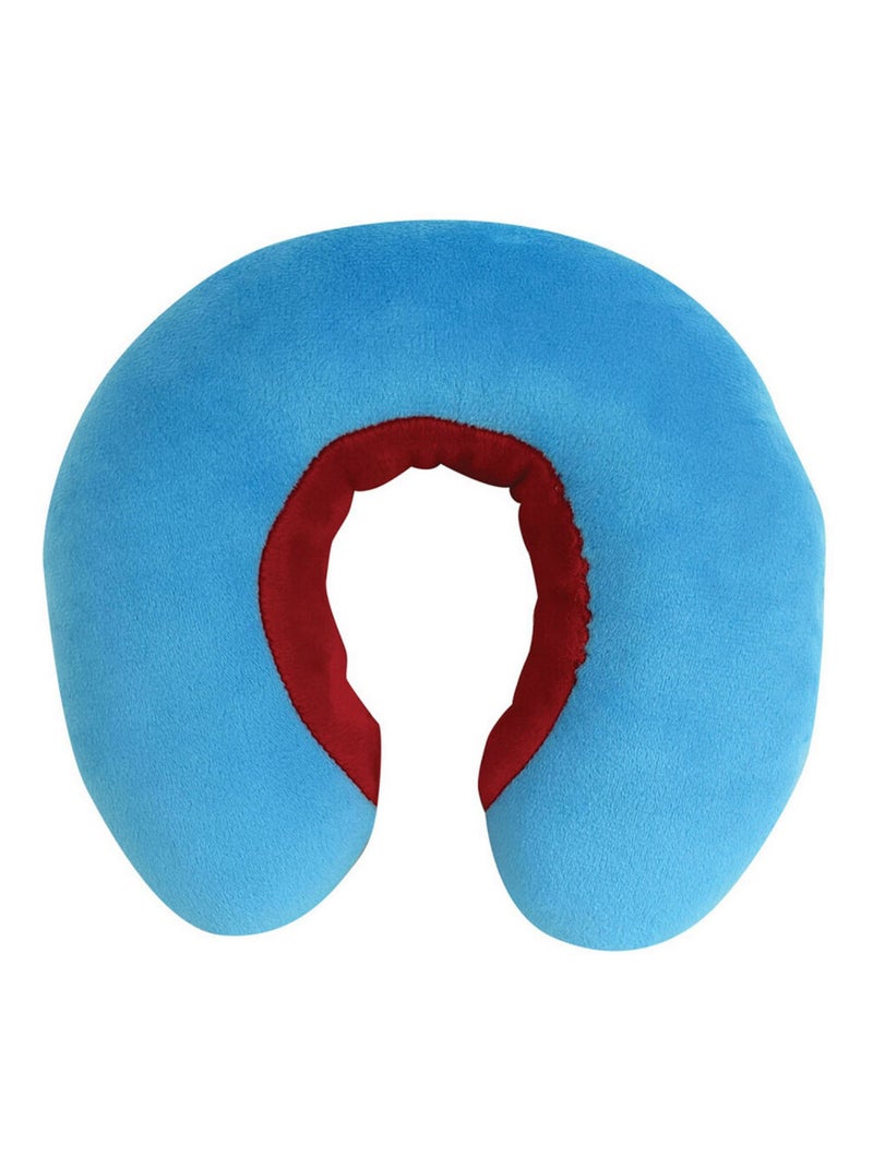 Coussin tour de cou Pat'patrouille en peluche douce de voyage  19cm Bleu - Kiabi