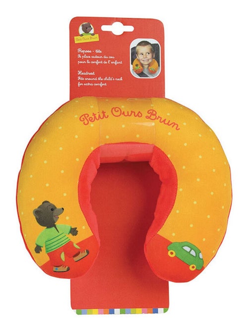 Coussin tour de cou Petit ours brun en peluche douce de voyage 19cm - Kiabi Coussin tour de cou Petit ours brun en peluche douce de voyage 19cm - Kiabi