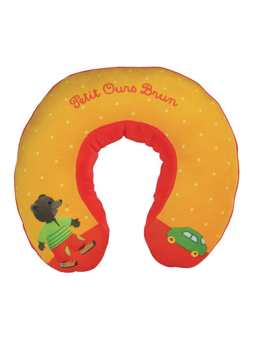 Coussin tour de cou Petit ours brun en peluche douce de voyage 19cm - Kiabi Coussin tour de cou Petit ours brun en peluche douce de voyage 19cm - Kiabi