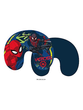 Coussin Tour de Cou Spiderman - Bleu, Noir et Rouge