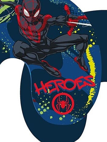 Coussin Tour de Cou Spiderman - Bleu, Noir et Rouge