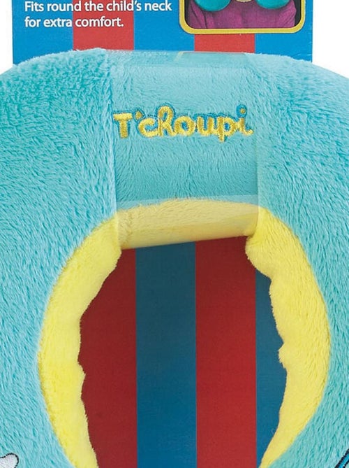 Coussin tour de cou T'choupi en peluche douce de voyage  19cm - Kiabi