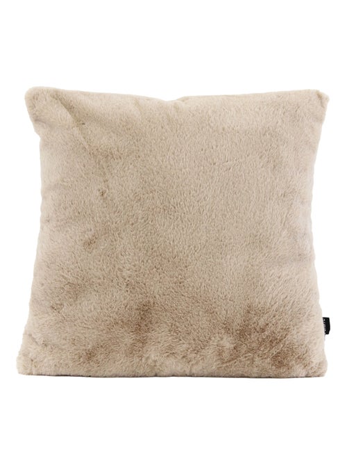 Coussin tout doux  - Effet fourrure - Kiabi