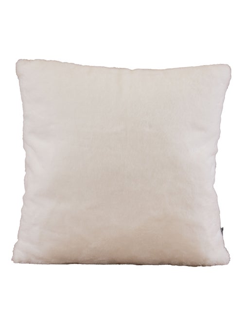 Coussin tout doux  - Effet fourrure - Kiabi