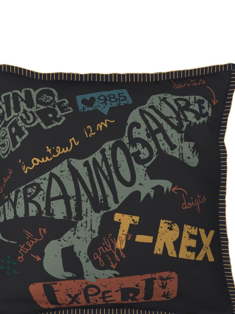 Coussin Triax le dinosaure Vert - Kiabi