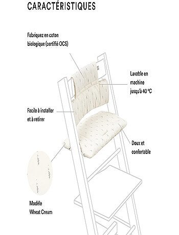 Coussin Tripp Trapp® Classic Stars Multi pour chaise Tripp Trapp