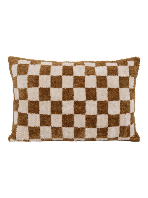 Coussin tufté damier - Kiabi