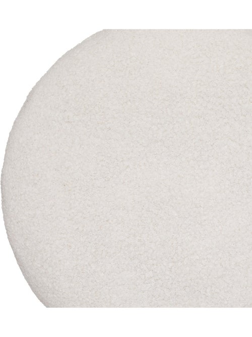 Coussin uni en polaire et bouclette - Kiabi