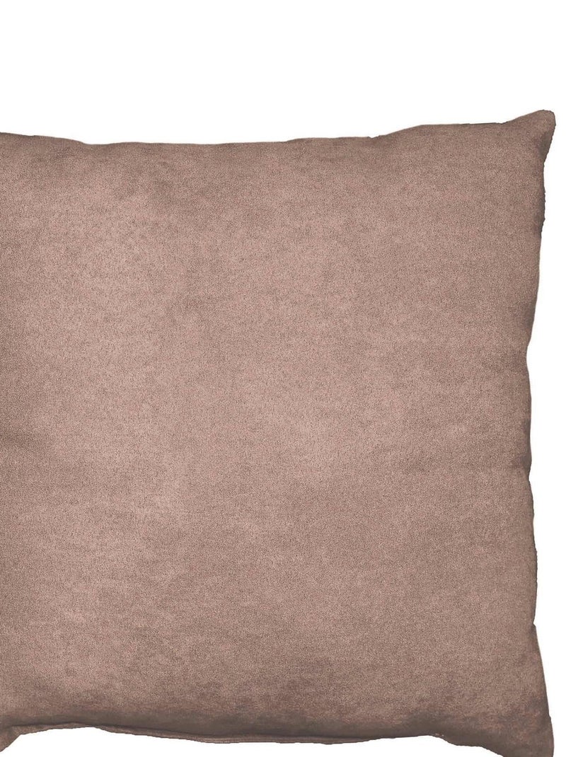 Coussin Uni Suede Collection Suedine Beige - Kiabi