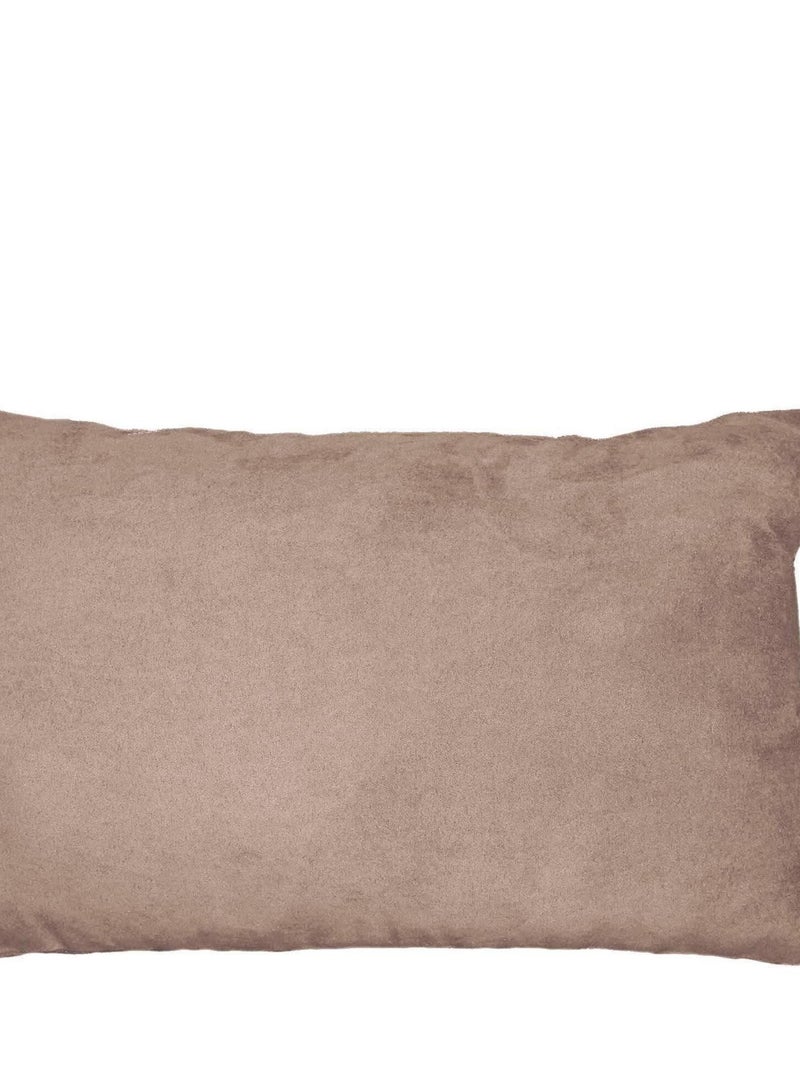 Coussin Uni Suede Collection Suedine Beige clair - Kiabi