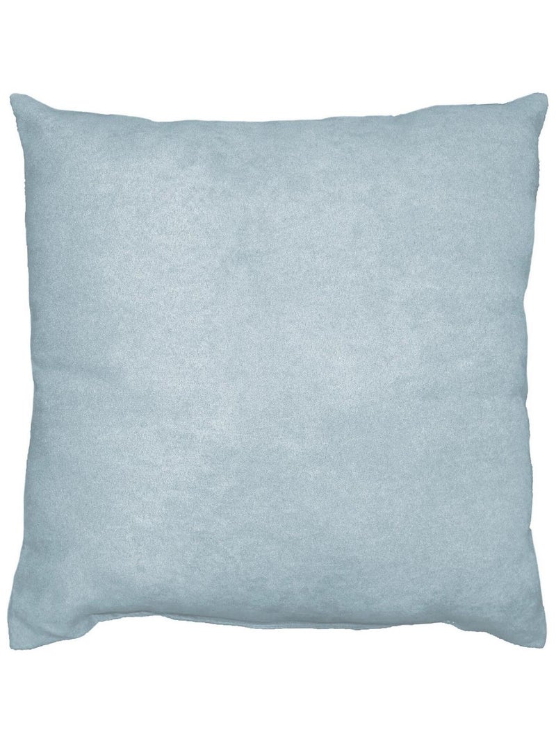 Coussin Uni Suede Collection Suedine Bleu clair - Kiabi