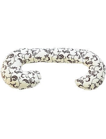 Coussin usages multiples dessin floral clair