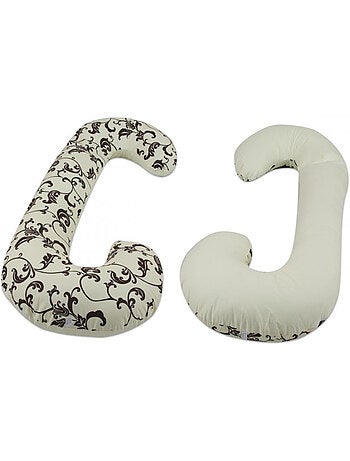 Coussin usages multiples dessin floral sombre dessin floral clair