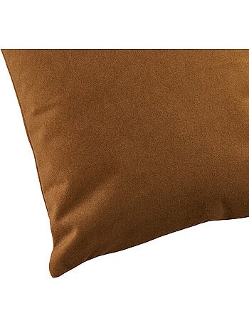 Coussin velours - Effet peau de pêche