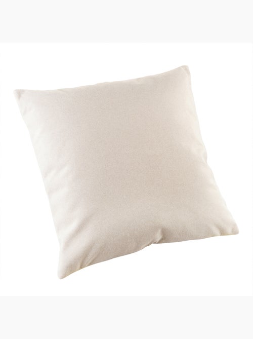 Coussin velours  - Effet peau de pêche - Kiabi