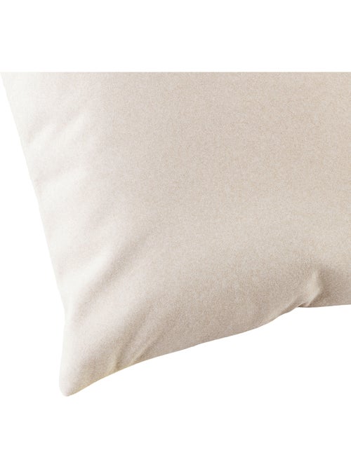 Coussin velours  - Effet peau de pêche - Kiabi