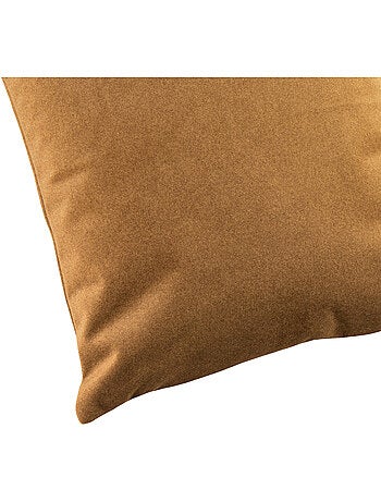 Coussin velours - effet peau de pêche