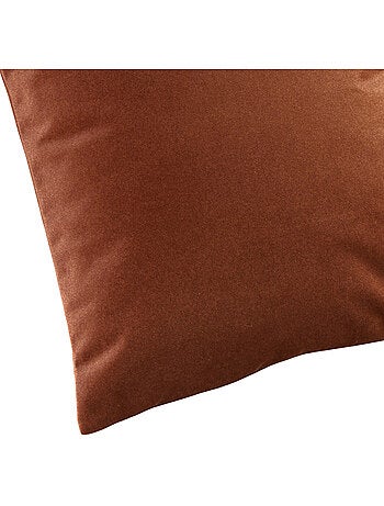Coussin velours - Effet peau de pêche