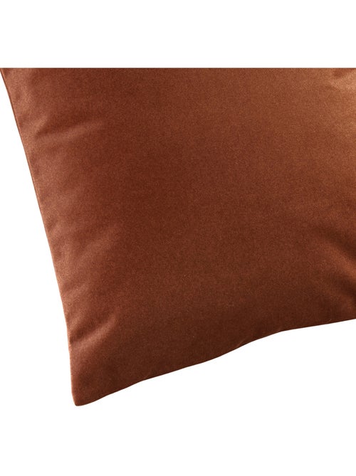 Coussin velours  - Effet peau de pêche - Kiabi