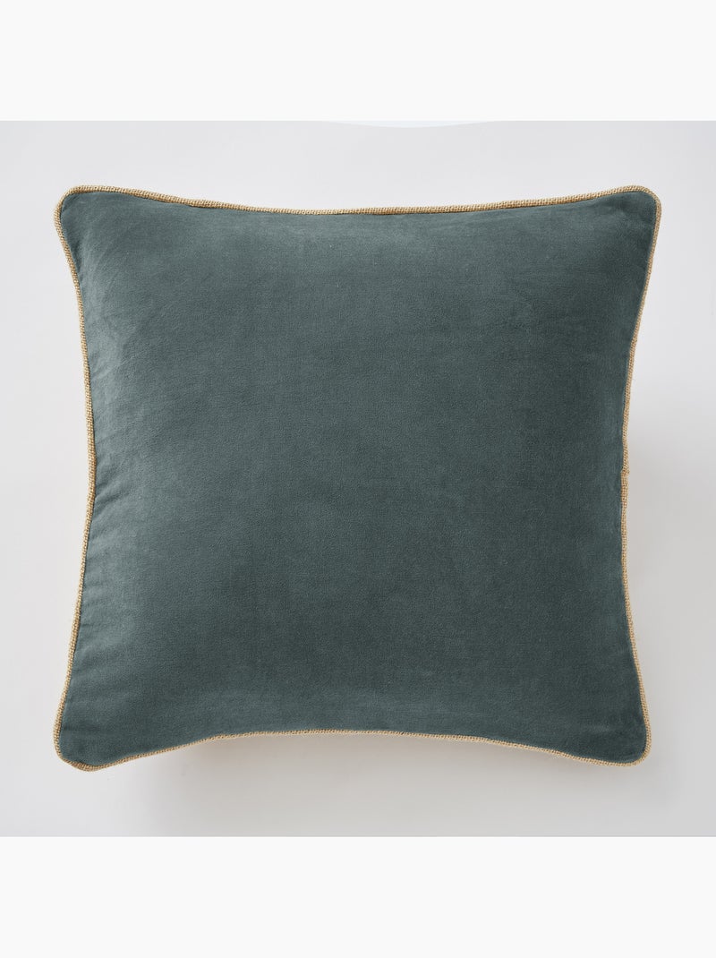 Coussin velours collection Cesar Camel - Kiabi