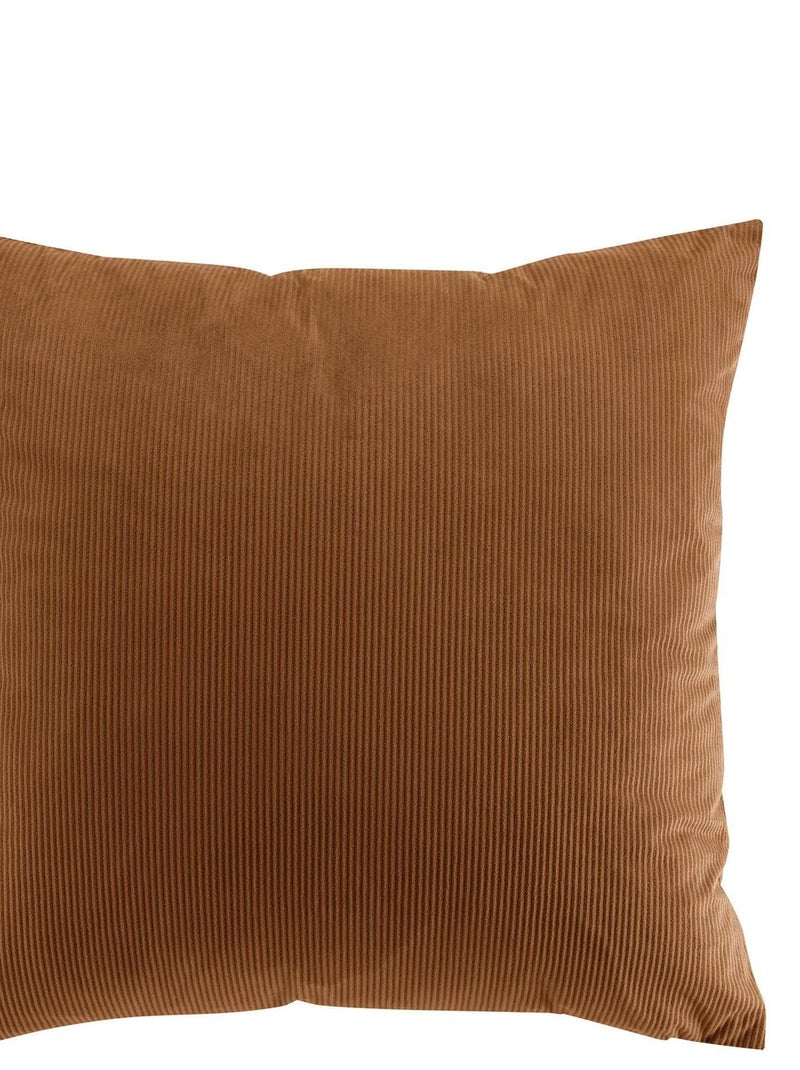 Coussin velours Collection Cottele Camel - Kiabi