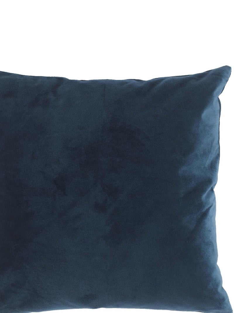 Coussin velours Collection Velvetina Bleu marine - Kiabi