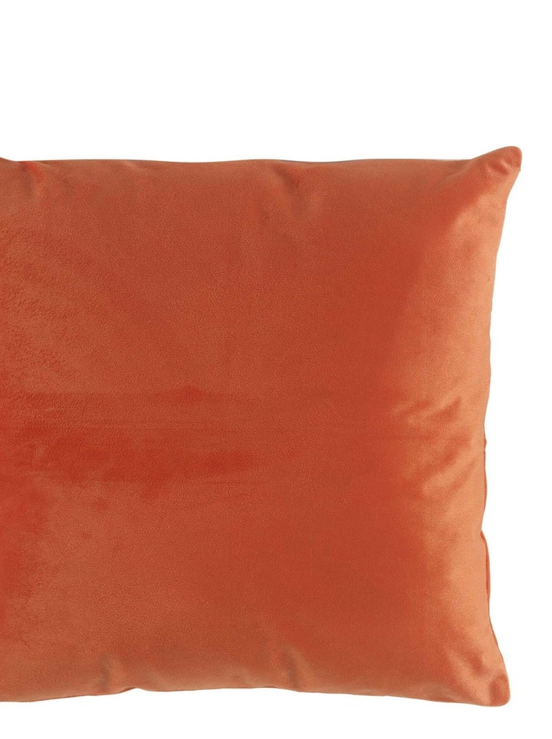 Coussin velours Collection Velvetina Marron - Kiabi