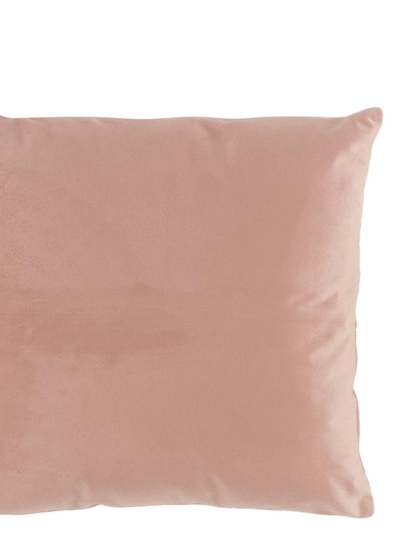 Coussin velours Collection Velvetina Rose clair - Kiabi