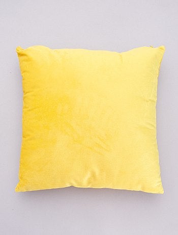 Coussin velours déhoussable