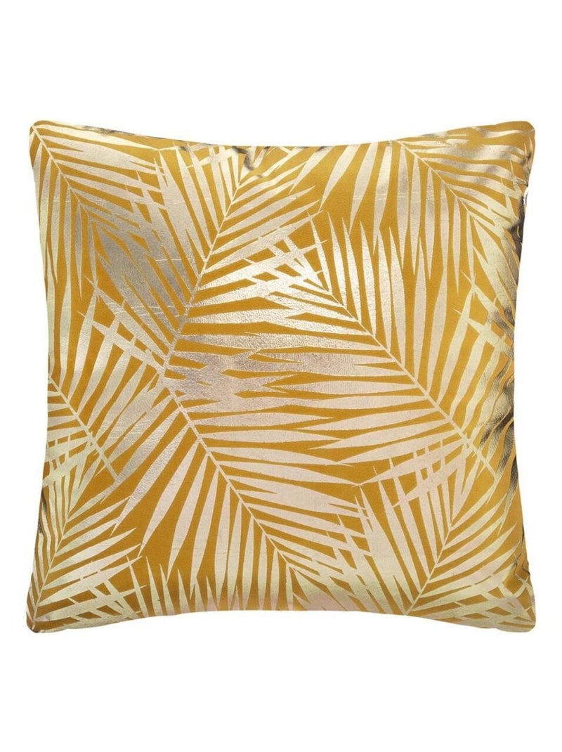 Coussin velours or Tropic 40x40 cm ocre Jaune - Kiabi