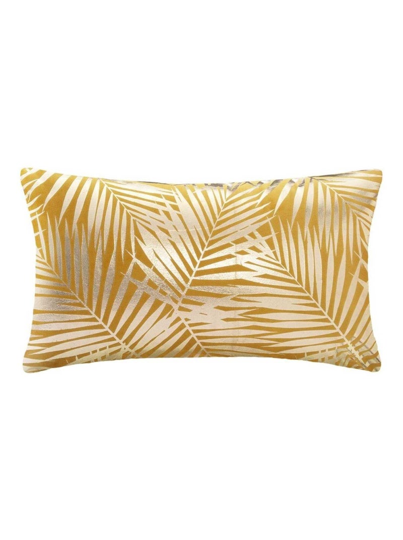 Coussin velours or Tropic ocre 30x50 cm Doré/or - Kiabi