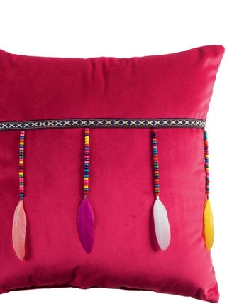 Coussin Velours Pampilles Collection Plumis