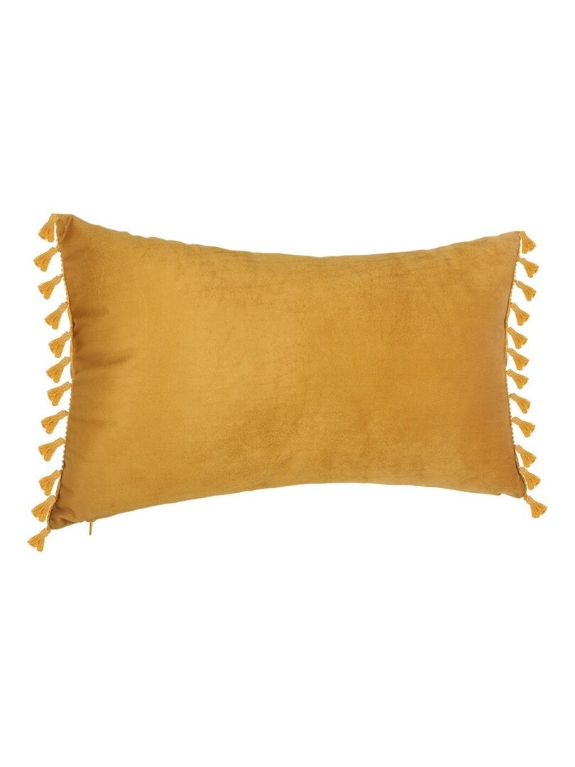 Coussin velours Spirit 30x50 ocre Blanc - Kiabi