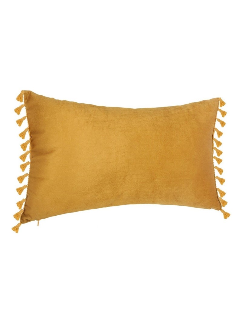 Coussin velours Spirit 30x50 ocre Blanc - Kiabi