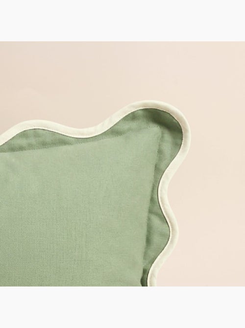 Coussin vintage contour vague vert 40x60cm - Kiabi