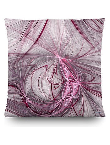 Coussin violet créatif abstract - 45 cm x 45 cm