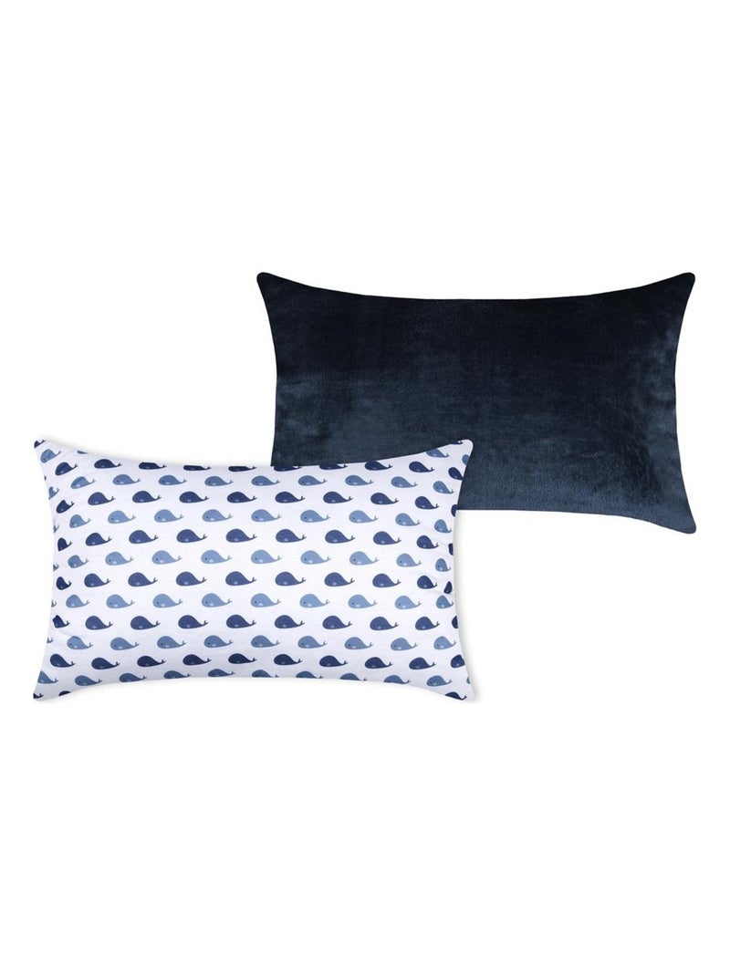 Coussin Wally petite baleine Bleu - Kiabi