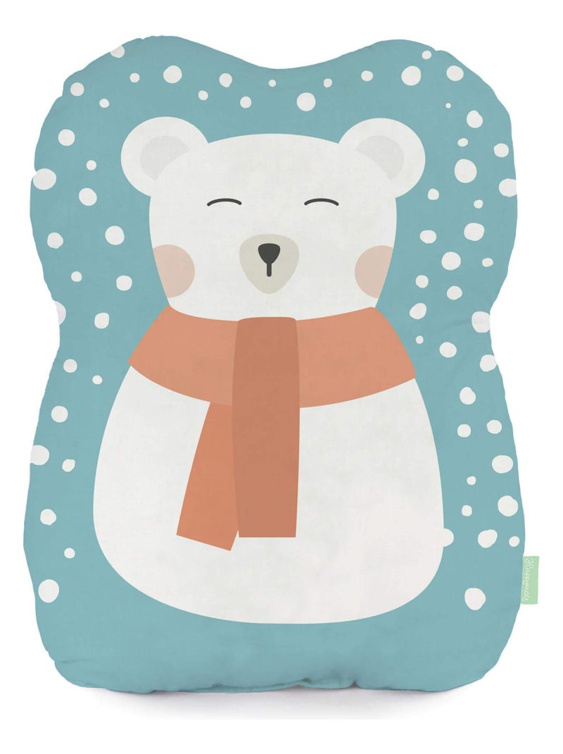 Coussin World map "Happyfriday" Blanc - Kiabi