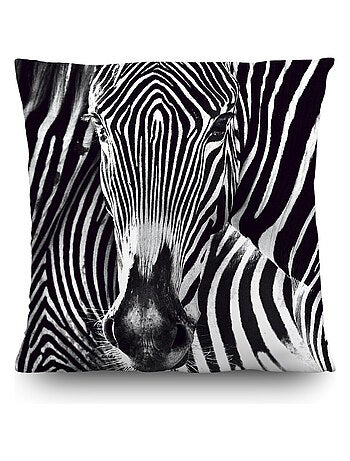 Coussin zébré - 45 cm x 45 cm
