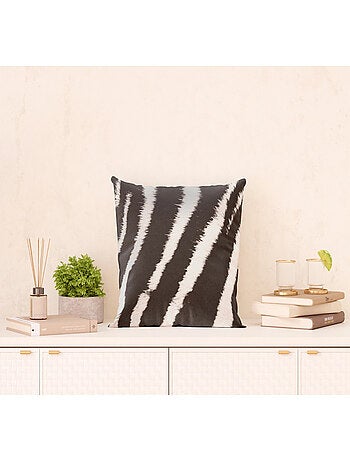 Coussin zébré - 45 cm x 45 cm