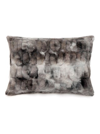 Coussin ZIBELINE en fausse fourrure sur les deux faces