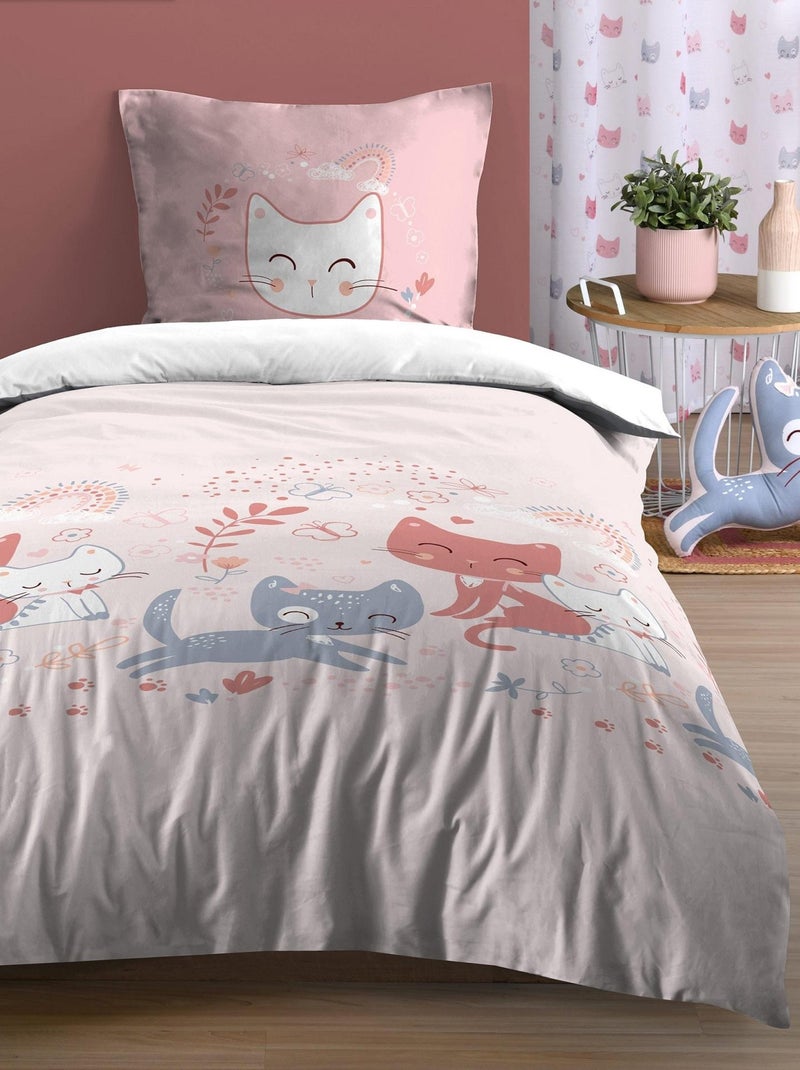 Coussin Zoeline forme de chat Gris - Kiabi