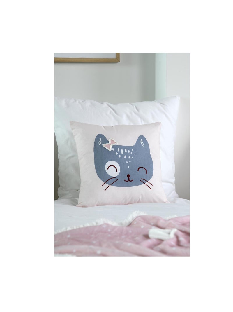 Coussin Zoeline le chat Bleu - Kiabi