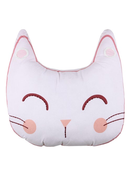 Coussin Zoeline tete de chat - Kiabi