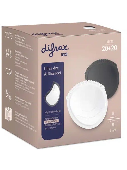 Coussinet d'allaitement 40 pièces Difrax - Kiabi