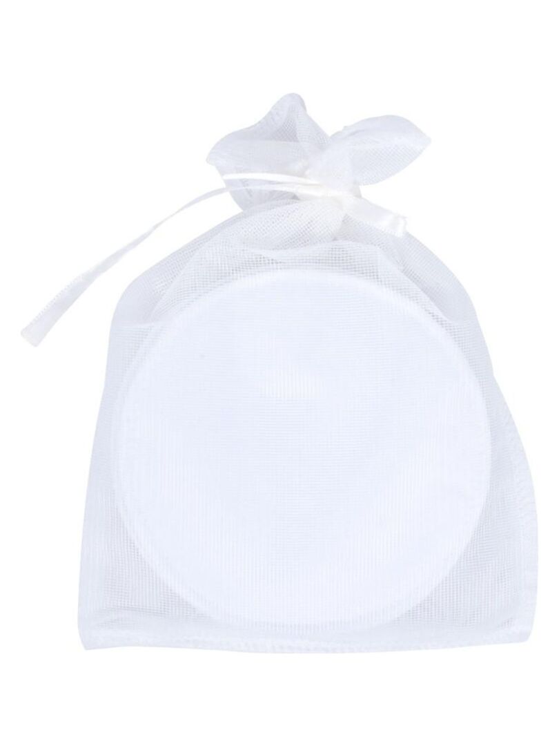 Lot de 4 coussinets d'allaitement lavables - Blanc - Kiabi - 10.99€