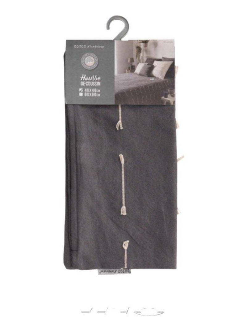 Coussins Décoratifs Filéo PROMO LINGE gris anthracite - Kiabi
