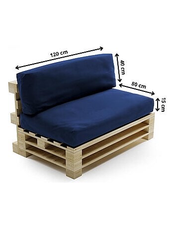 Coussins Palette Déhoussable Imperméable LOT - Bananair