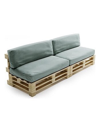 Coussins Palette Déhoussable Imperméable LOT x2 - Bananair